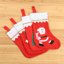 Клетчатые рождественские носки персонализированные рождественские чулки